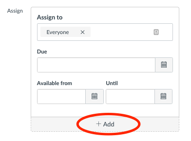 Adding a second availability window